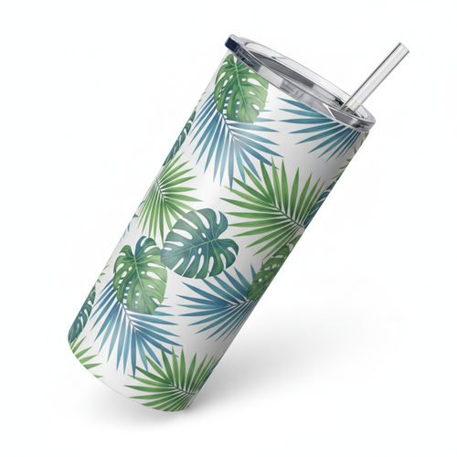 Gobelet isotherme avec design tropical