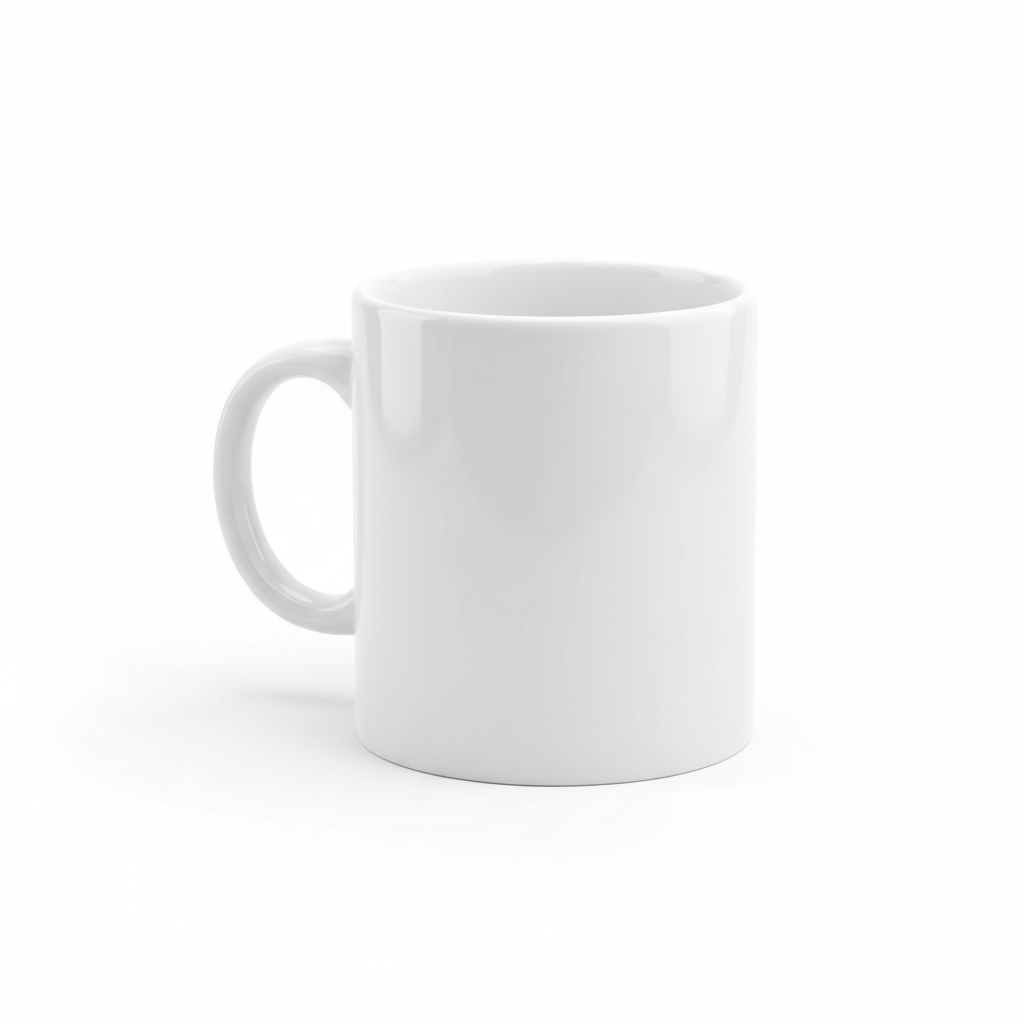 Tasse à café blanche 12 oz
